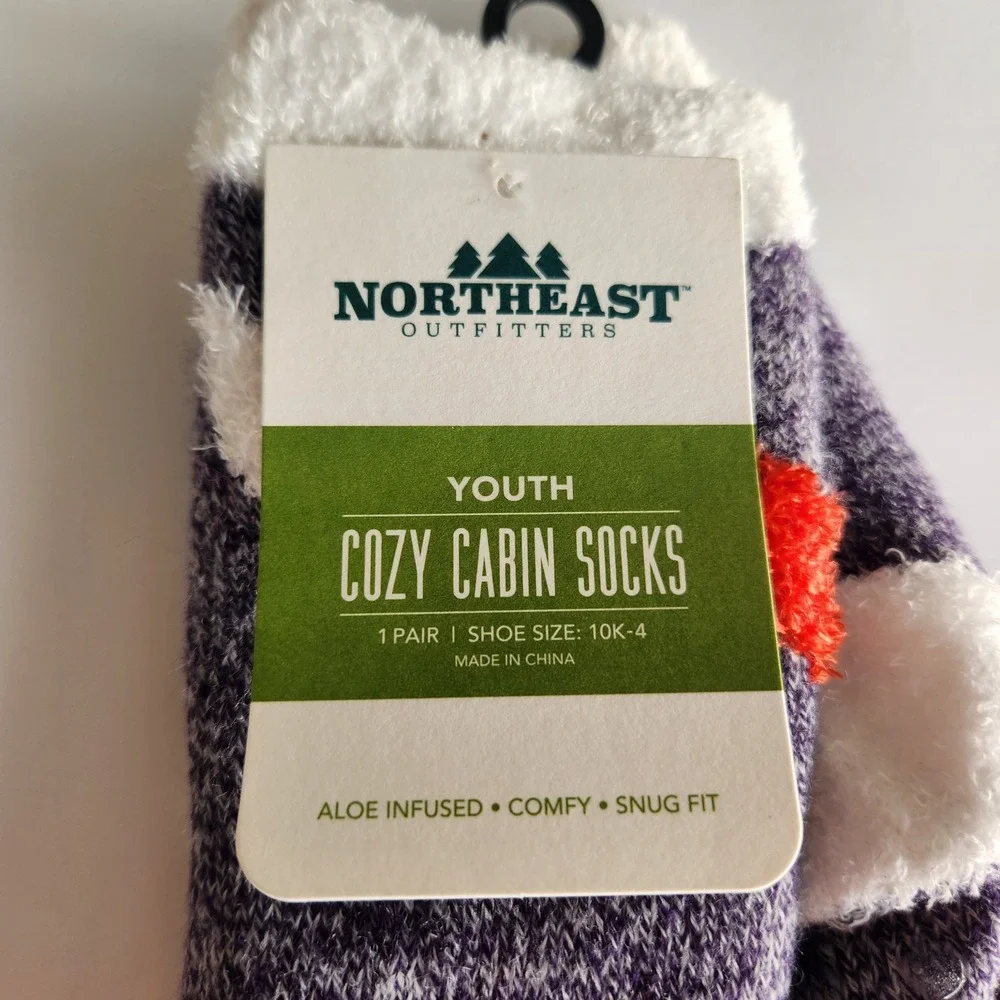 Northeast Outfitters‎ Youth Cozy Cabin Socks Fox Critter animal NEW